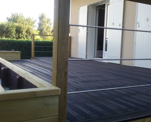 petite terrasse noire